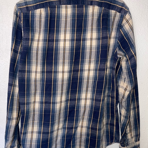 J Crew mid-weight flannel shirt. Classic. Medium. Slim. Double brushed. - Picture 3 of 4